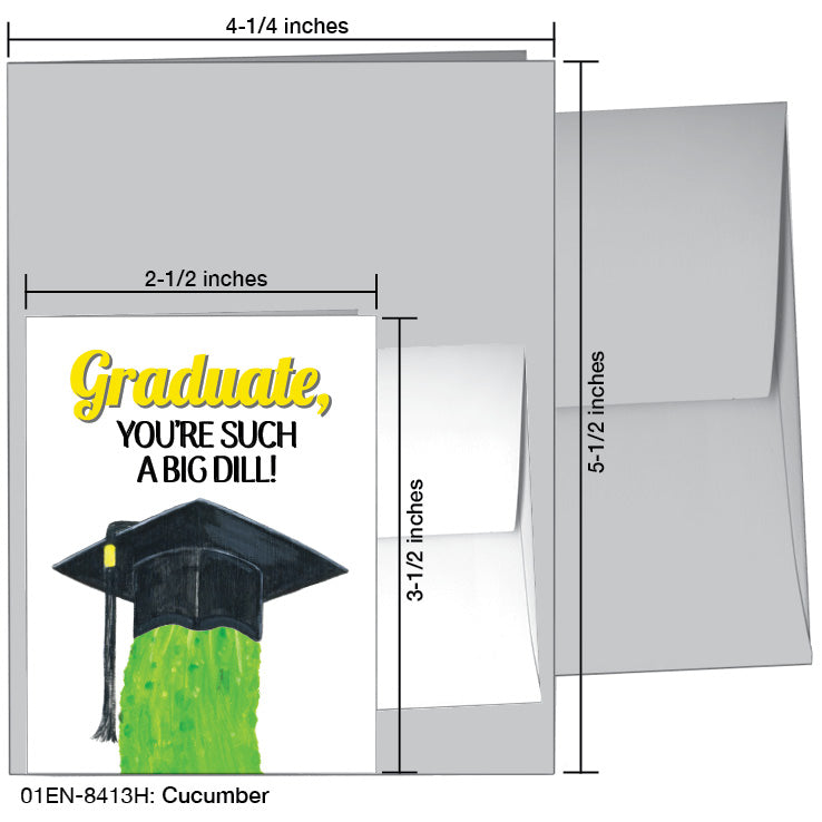 Cucumber, Greeting Card (#8413H), Enclosure Card, www.printedcanvas.com