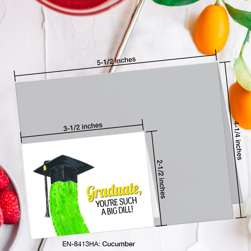 Cucumber, Greeting Card (8413HA), Enclosure, www.printedcanvas.com