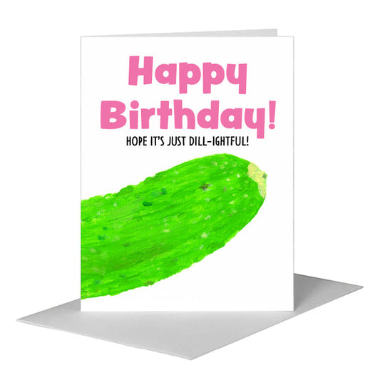 Cucumber, Greeting Card (#8413K) A2 Card Front, www.printedcanvas.com