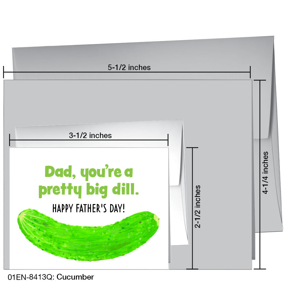Cucumber, Greeting Card (8413Q), Enclosure, printedcanvas.com