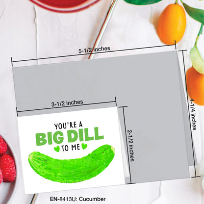 Cucumber, Greeting Card (8413U), Enclosure Card, www.printedcanvas.com