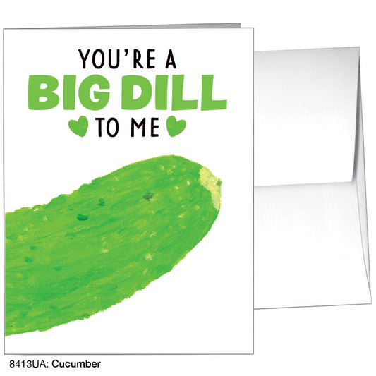 Cucumber, Greeting Card (8413UA), A2 Card Front, www.printedcanvas.com
