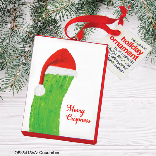 Cucumber, Ornament (OR-8413VA), Ornament Front, www.printedcanvas.com