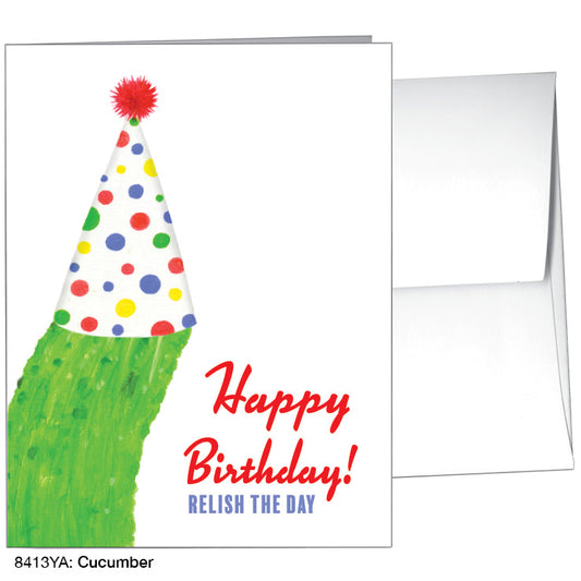 Cucumber, Greeting Card (8413YA), A2 Card Front, www.printedcanvas.com