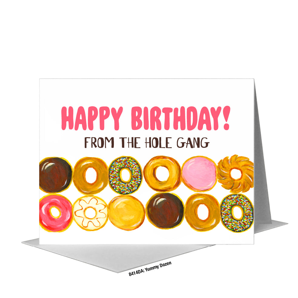 Yummy Dozen, Greeting Card (#8414DA)