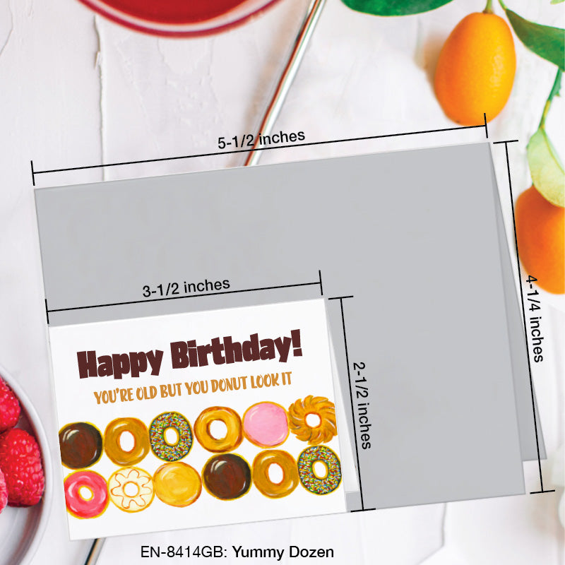 Yummy Dozen, Greeting Card (8414GB), Enclosure, www.printedcanvas.com