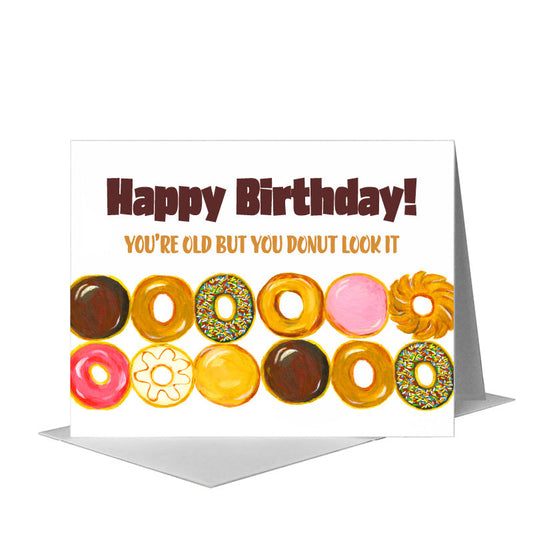Yummy Dozen, Greeting Card (#8414GB) A2 Card Front, www.printedcanvas.com