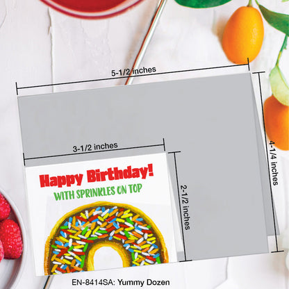 Yummy Dozen, Greeting Card (8414SA), Enclosure, www.printedcanvas.com