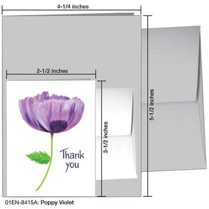 Poppy Violet, Greeting Card (8415A)