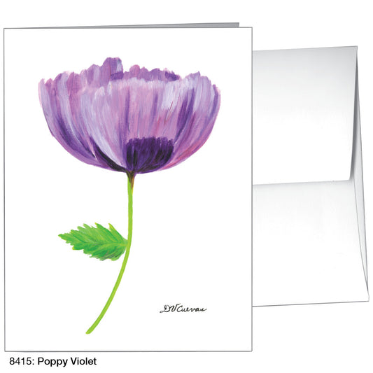 Poppy Violet, Greeting Card (8415)