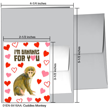 Cuddles Monkey, Greeting Card (8416AA)