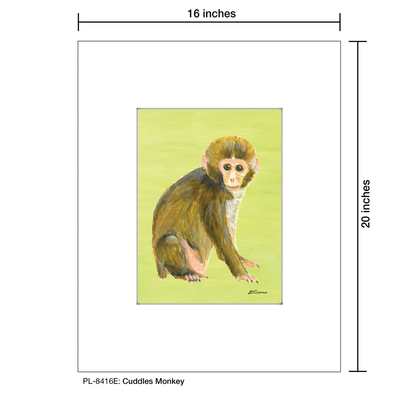 Cuddles Monkey, Print (#8416E)