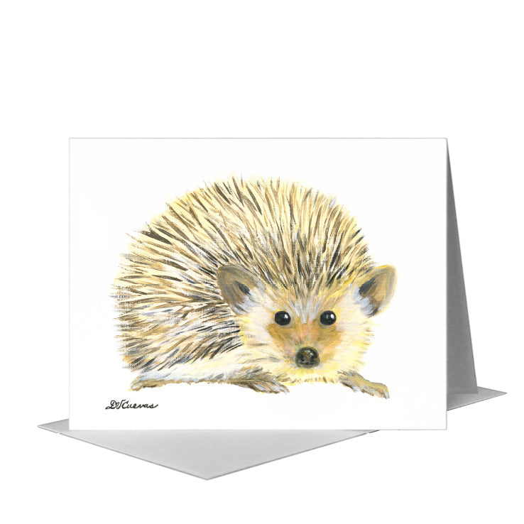 Roundy Hedgehog, Greeting Card (#8417D), A2 Card Front, www.printedcanvas.com