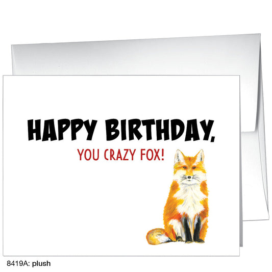 Plush Fox, Greeting Card (8419A), A2, printedcanvas.com
