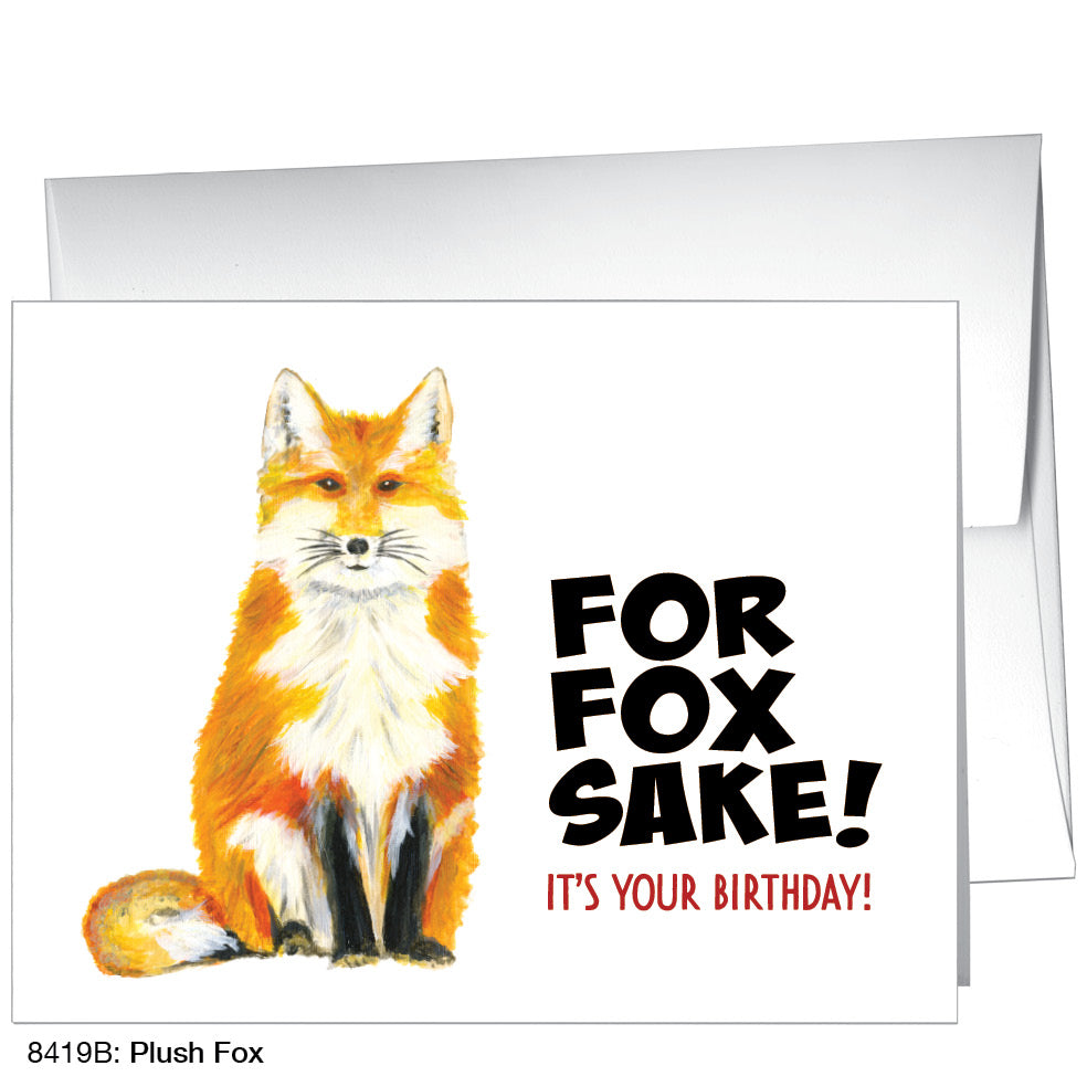 Plush Fox, Greeting Card (8419B), A2, printedcanvas.com