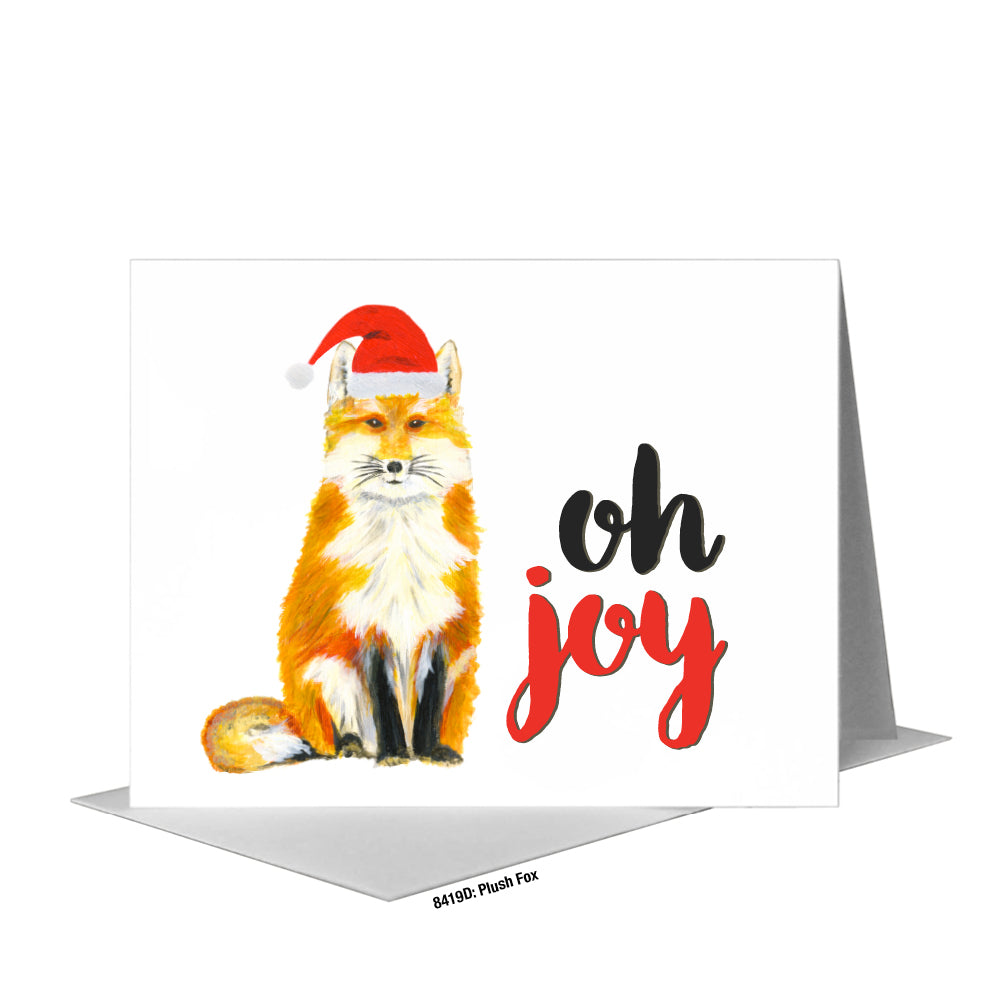 Plush Fox, Greeting Card (#8419D)