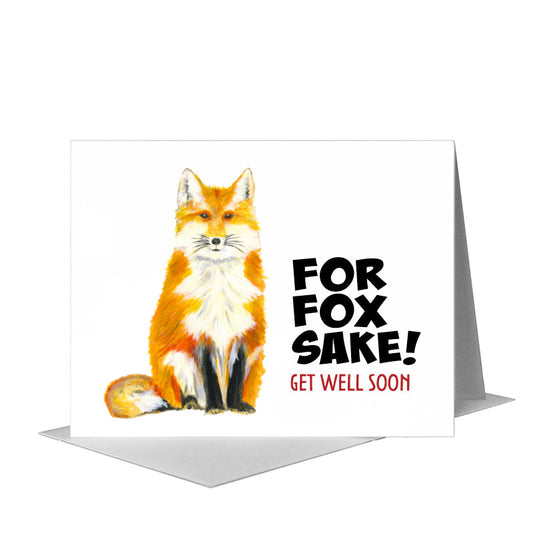 Plush Fox, Greeting Card (#8419NA) A2 Card Front, www.printedcanvas.com