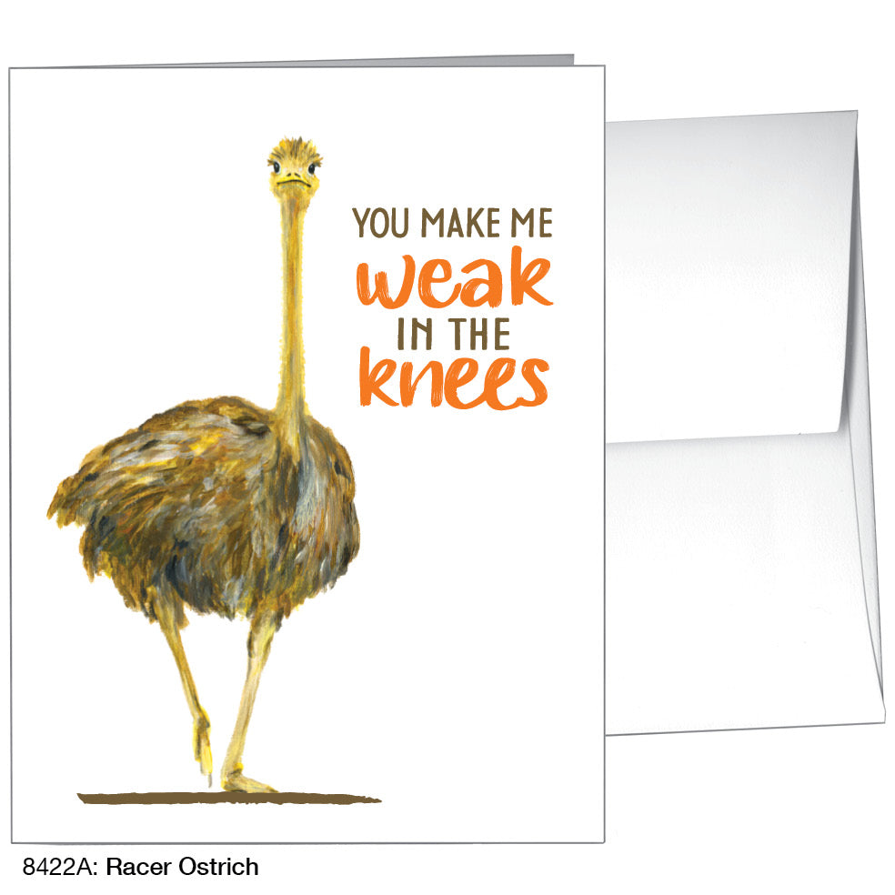 Racer Ostrich, Greeting Card (8422A)