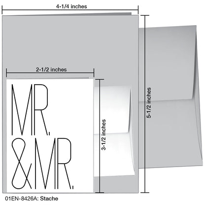 Stache, Greeting Card (8426A), Enclosure, printedcanvas.com