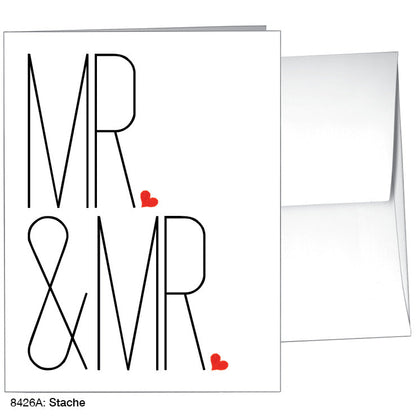 Stache, Greeting Card (8426A), Front, www.printedcanvas.com