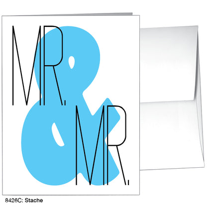 Stache, Greeting Card (#8426C), A2 Card Front, www.printedcanvas.com