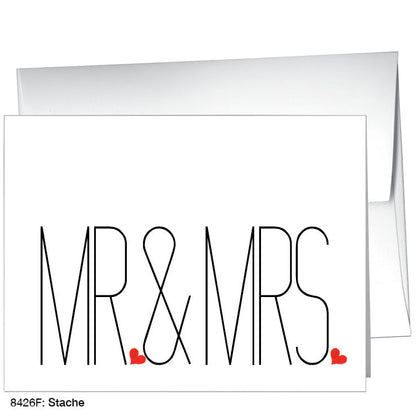 Stache, Greeting Card (8426F), Front, www.printedcanvas.com