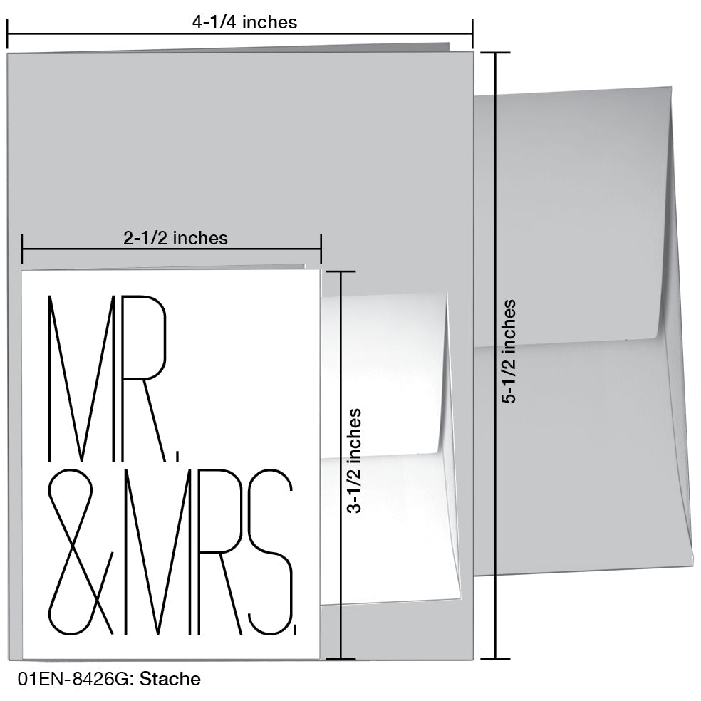 Stache, Greeting Card (8426G), Enclosure, printedcanvas.com