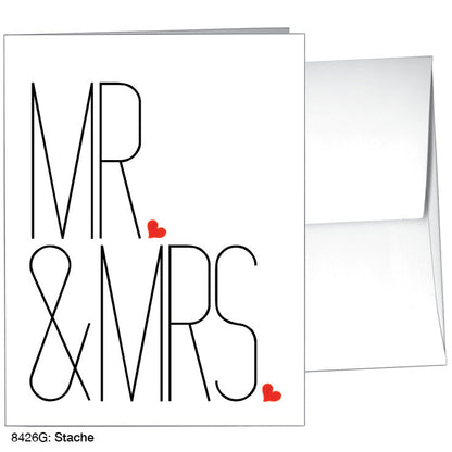 Stache, Greeting Card (8426G), Front, www.printedcanvas.com