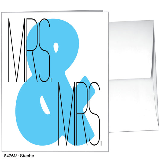 Stache, Greeting Card (#8426M), A2 Card Front, www.printedcanvas.com