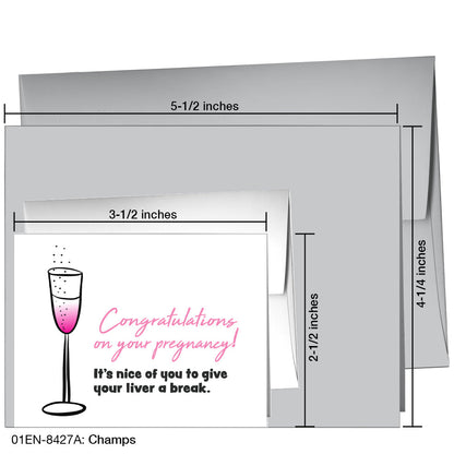 Champs, Greeting Card (8427A), Enclosure, printedcanvas.com