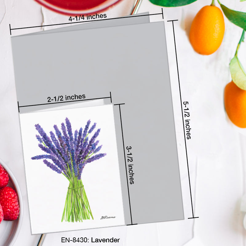 Lavender, Greeting Card (8430C), Enclosure Card, www.printedcanvas.com