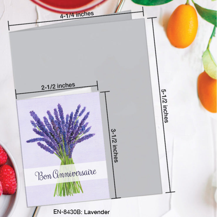 Lavender, Greeting Card (8430B), Enclosure, www.printedcanvas.com