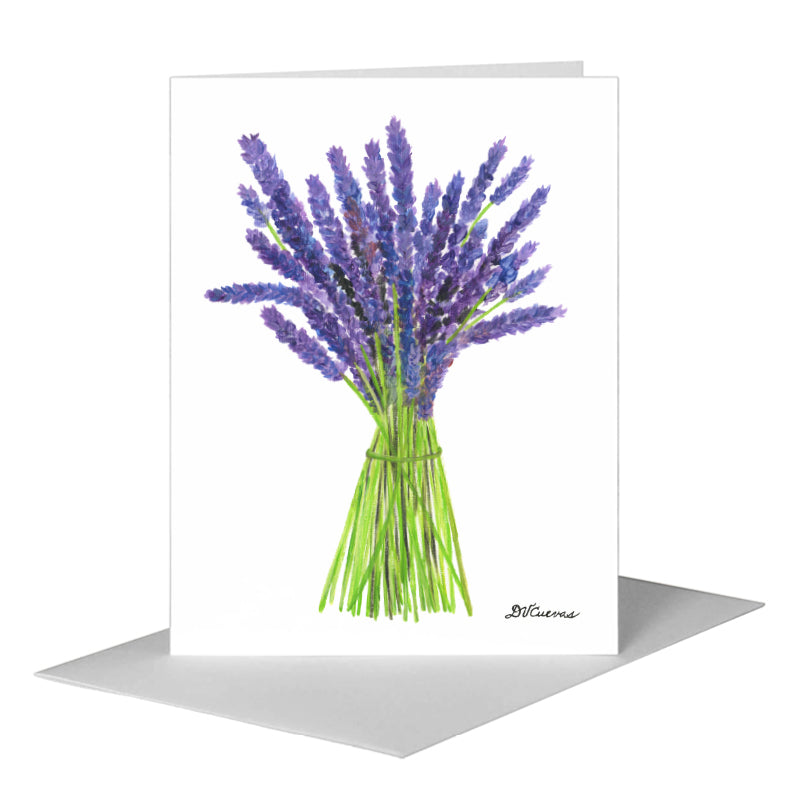 Lavender, Greeting Card (#8430C) A2 Card Front, www.printedcanvas.com