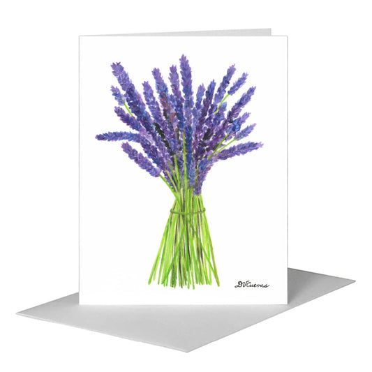 Lavender, Greeting Card (#8430C) A2 Card Front, www.printedcanvas.com