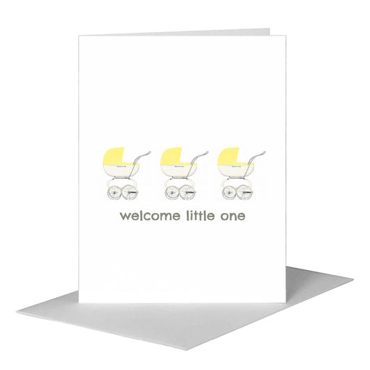 Stroller, Greeting Card (#8431AC) A2 Card Front, www.printedcanvas.com