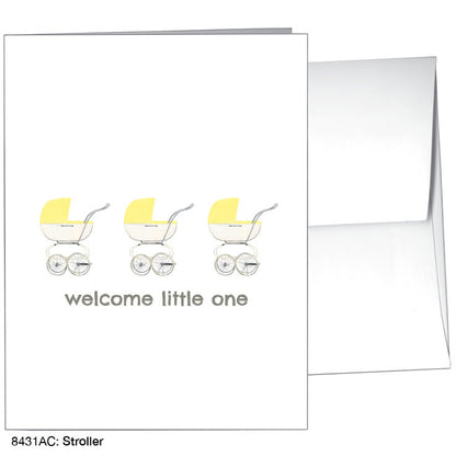 Stroller, Greeting Card (8431AC), A2 Card, www.printedcanvas.com