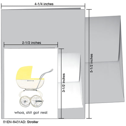 Stroller, Greeting Card (8431AD), Enclosure, www.printedcanvas.com