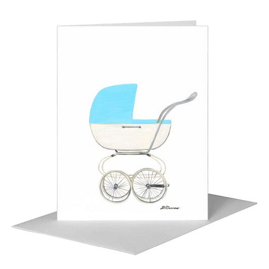 Stroller, Greeting Card (#8431B) A2 Card Front, www.printedcanvas.com