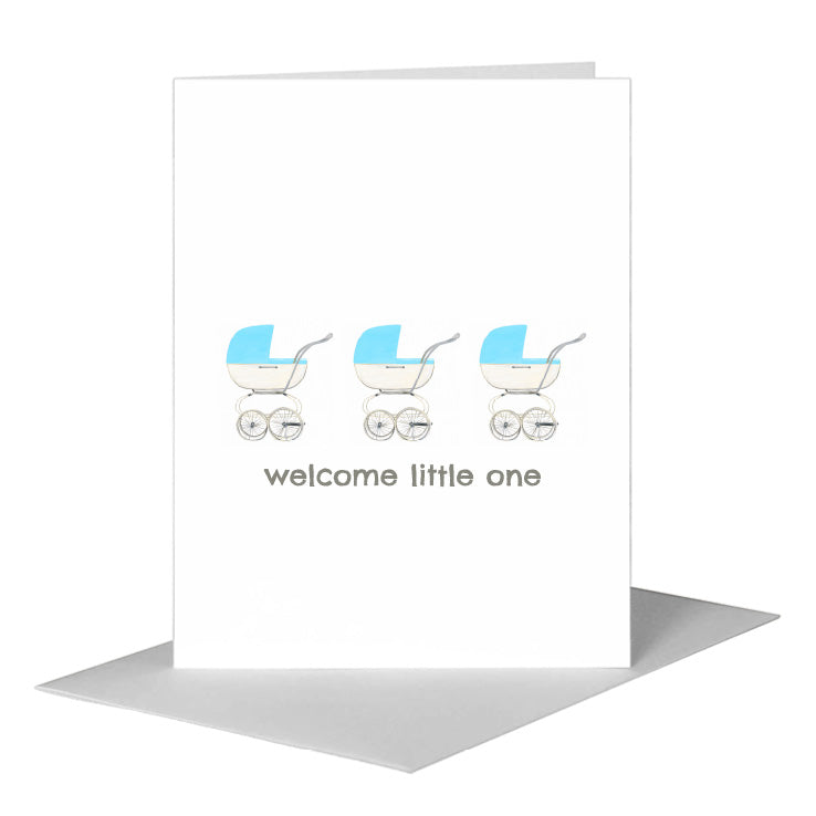 Stroller, Greeting Card (#8431BA), A2 Card Front, www.printedcanvas.com