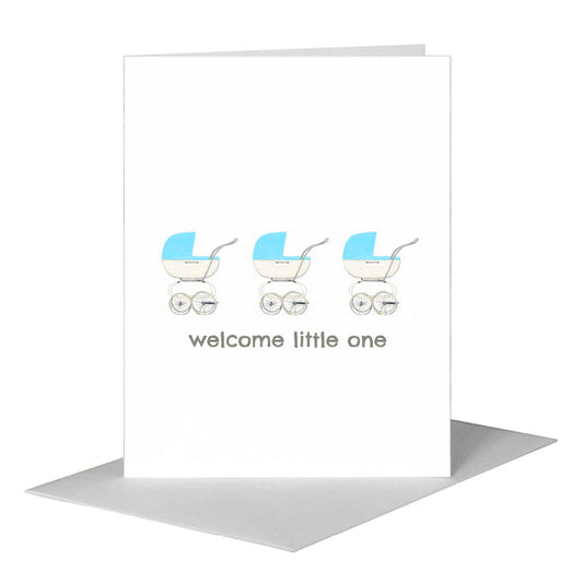 Stroller, Greeting Card (#8431BA) A2 Card Front, www.printedcanvas.com