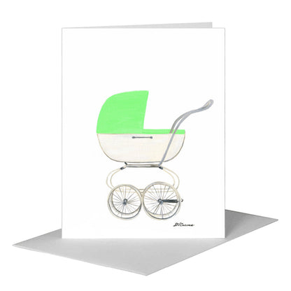 Stroller, Greeting Card (#8431C), A2 Card Front, www.printedcanvas.com
