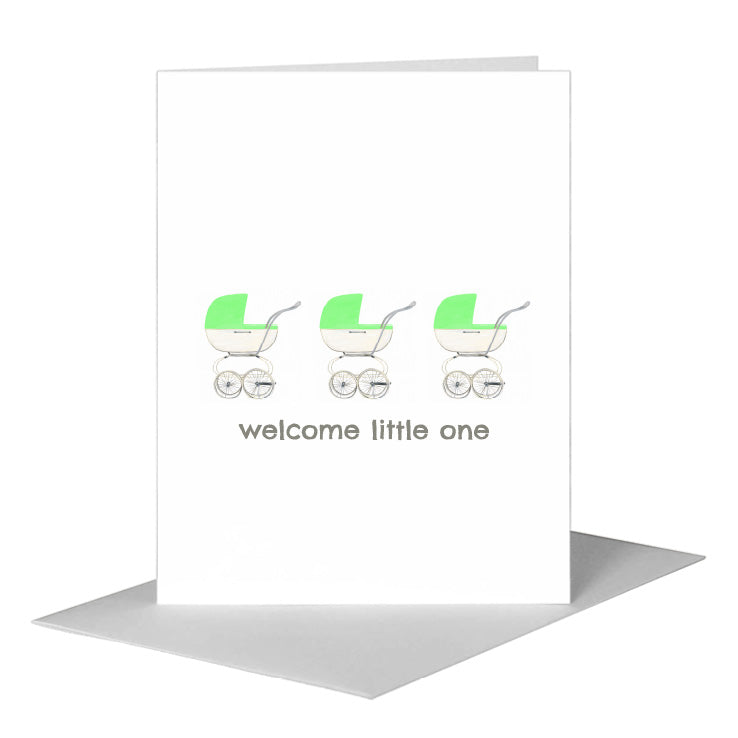 Stroller, Greeting Card (#8431CA) A2 Card Front, www.printedcanvas.com