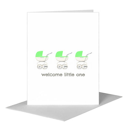 Stroller, Greeting Card (#8431CA) A2 Card Front, www.printedcanvas.com