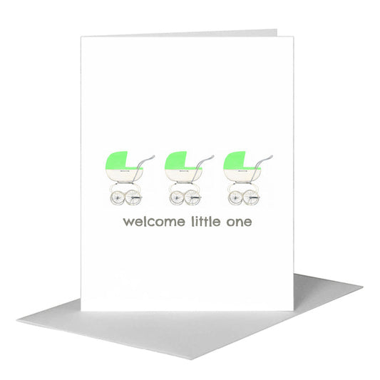 Stroller, Greeting Card (#8431CA) A2 Card Front, www.printedcanvas.com