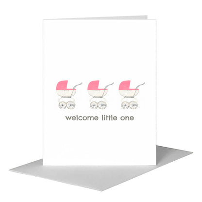 Stroller, Greeting Card (#8431DB), A2 Card Front, www.printedcanvas.com