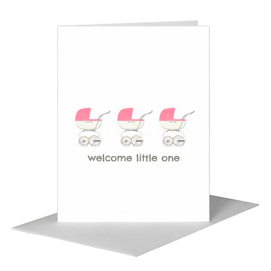 Stroller, Greeting Card (#8431DB) A2 Card Front, www.printedcanvas.com