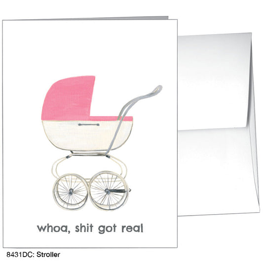 Stroller, Greeting Card (8431DC), A2 Card Front, www.printedcanvas.com