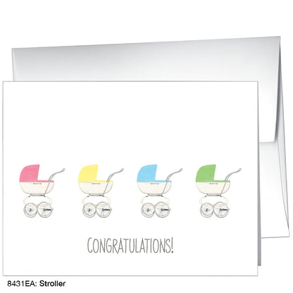 Stroller, Greeting Card (8431EA), A2 Card Front, www.printedcanvas.com