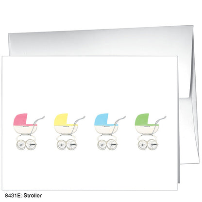 Stroller, Greeting Card (8431E), A2 Card, printedcanvas.com