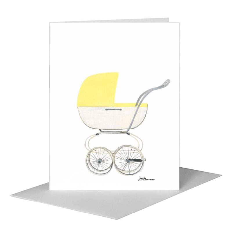 Stroller, Greeting Card (#8431F), A2 Card Front, www.printedcanvas.com